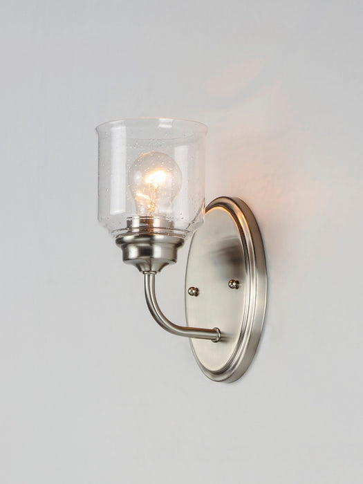 Maxim 12261CDSN One Light Wall Sconce, Satin Nickel