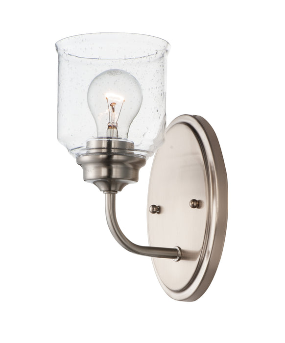Maxim 12261CDSN One Light Wall Sconce, Satin Nickel