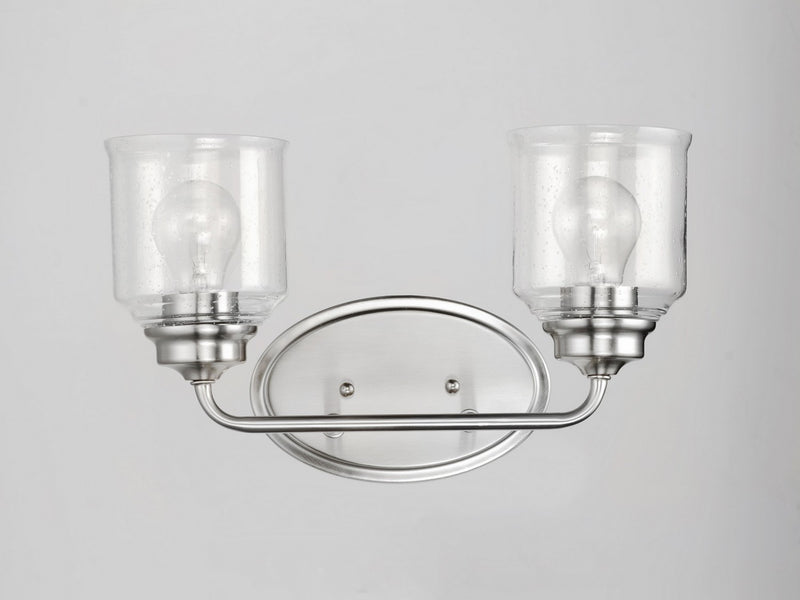 Maxim 12262CDSN Two Light Bath Vanity, Satin Nickel