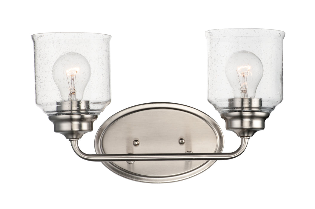 Maxim 12262CDSN Two Light Bath Vanity, Satin Nickel