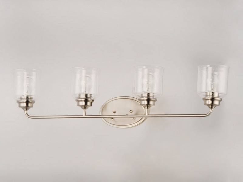 Maxim 12264CDSN Four Light Bath Vanity, Satin Nickel