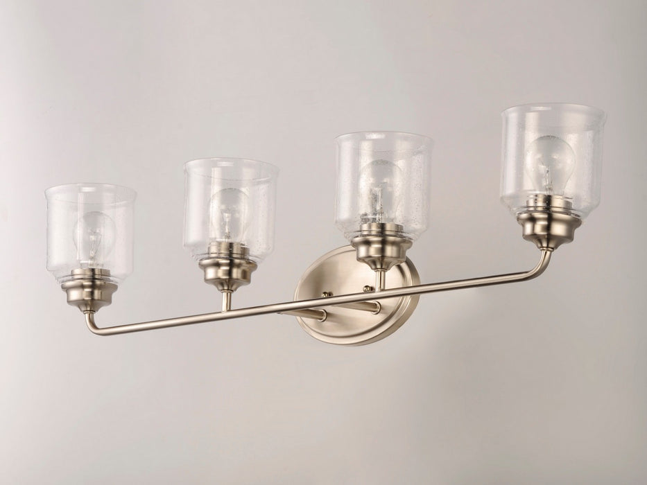 Maxim 12264CDSN Four Light Bath Vanity, Satin Nickel