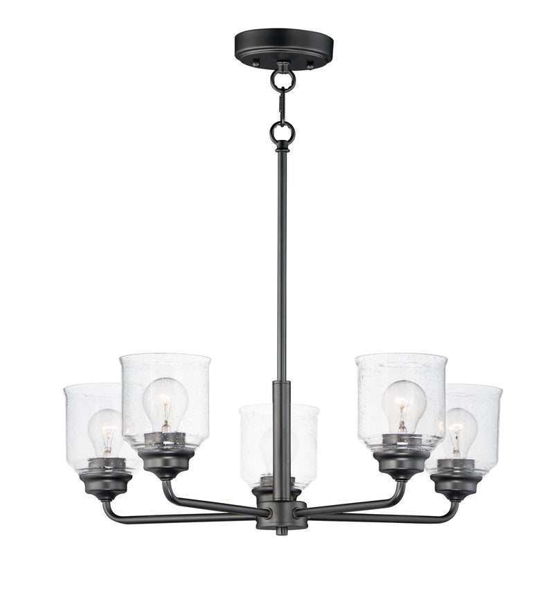 Maxim 12266CDBK Five Light Chandelier, Black