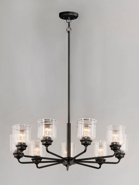 Maxim 12268CDBK Eight Light Chandelier, Black