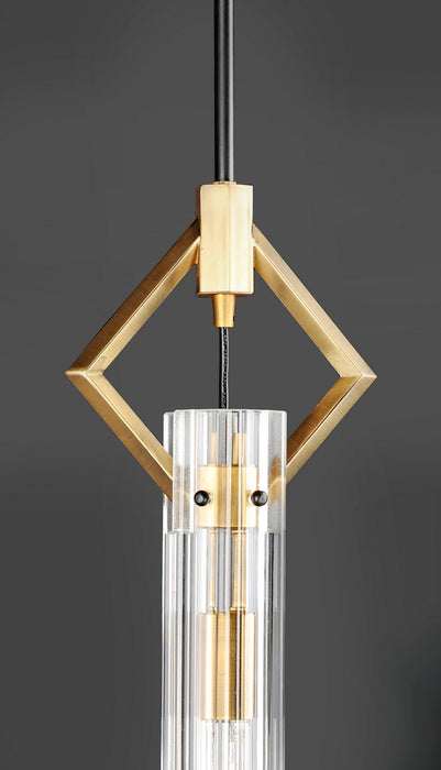 Maxim 16111CLBKAB One Light Pendant, Black / Antique Brass