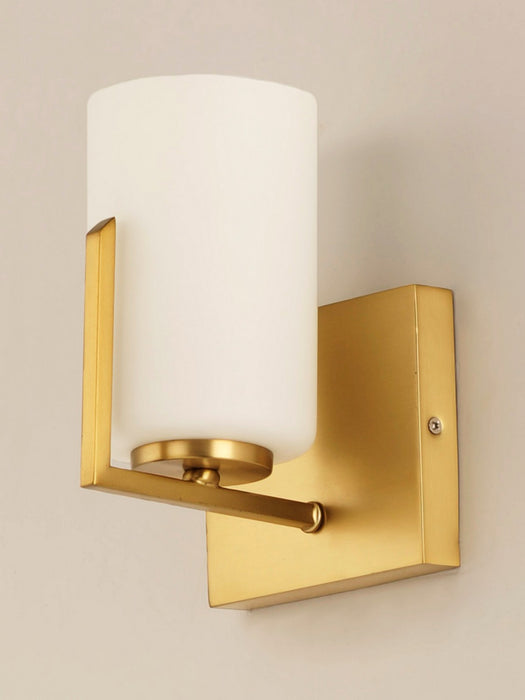 Maxim 21281SWSBR One Light Wall Sconce, Satin Brass