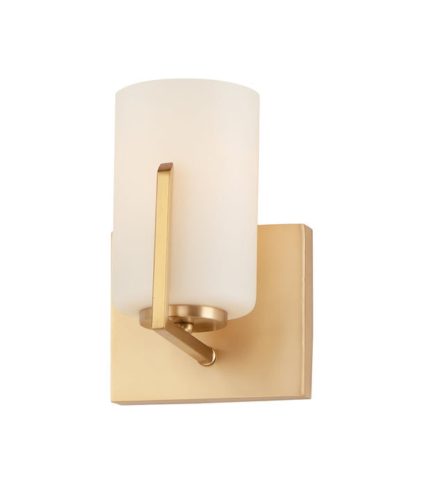 Maxim 21281SWSBR One Light Wall Sconce, Satin Brass