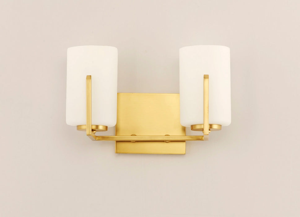Maxim 21282SWSBR Two Light Bath Vanity, Satin Brass