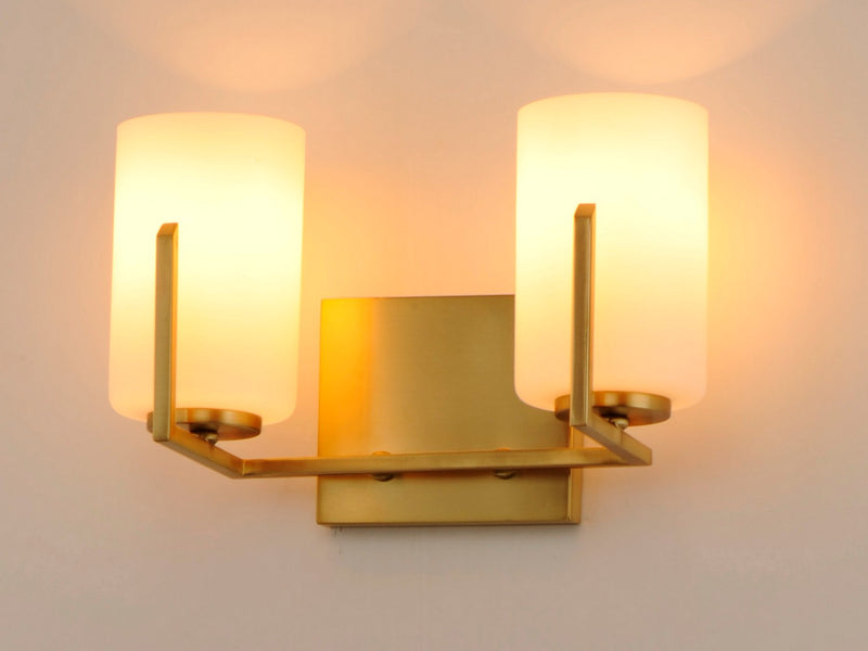 Maxim 21282SWSBR Two Light Bath Vanity, Satin Brass