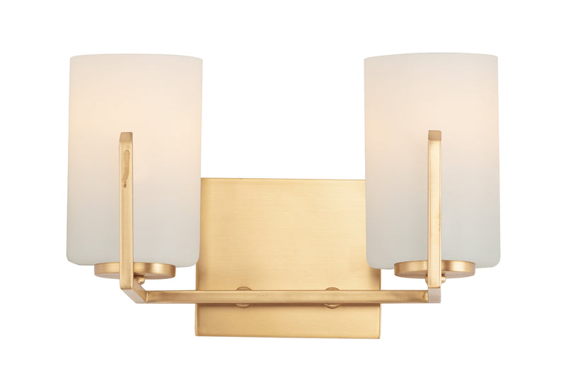 Maxim 21282SWSBR Two Light Bath Vanity, Satin Brass