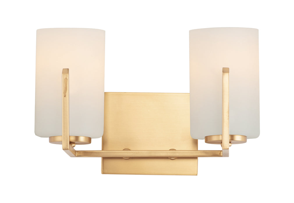 Maxim 21282SWSBR Two Light Bath Vanity, Satin Brass