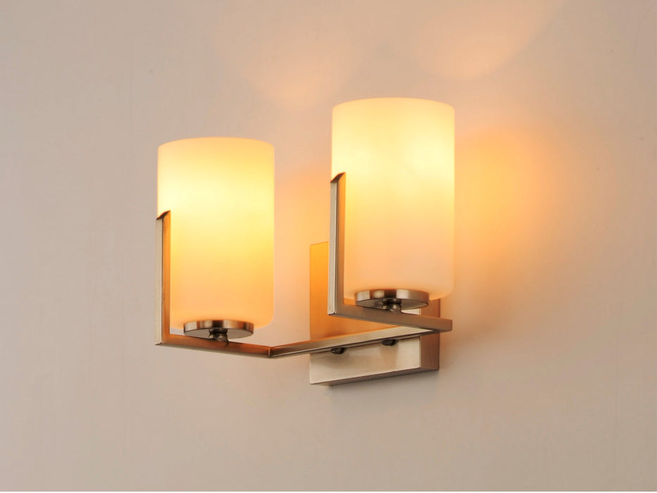 Maxim 21282SWSN Two Light Bath Vanity, Satin Nickel