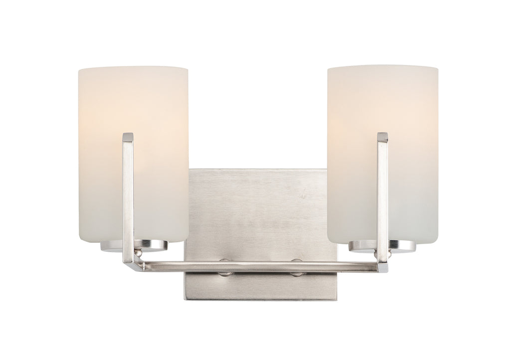 Maxim 21282SWSN Two Light Bath Vanity, Satin Nickel