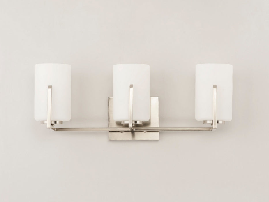 Maxim 21283SWSN Three Light Bath Vanity, Satin Nickel