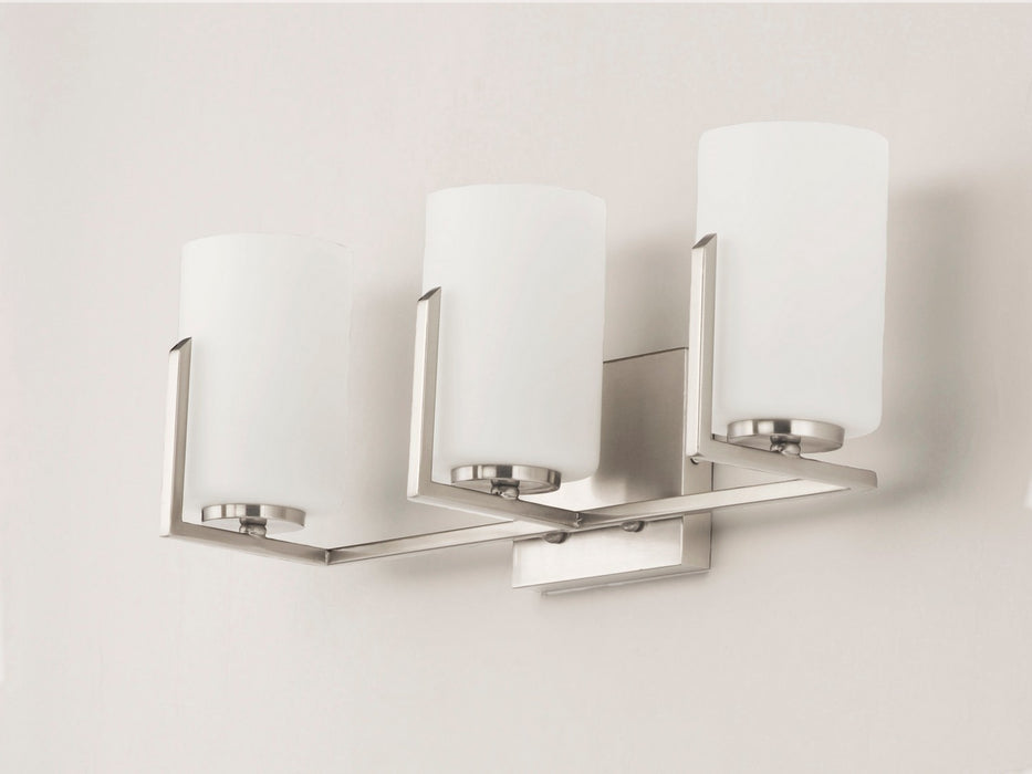 Maxim 21283SWSN Three Light Bath Vanity, Satin Nickel