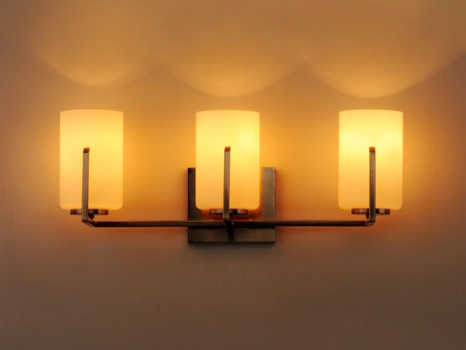 Maxim 21283SWSN Three Light Bath Vanity, Satin Nickel
