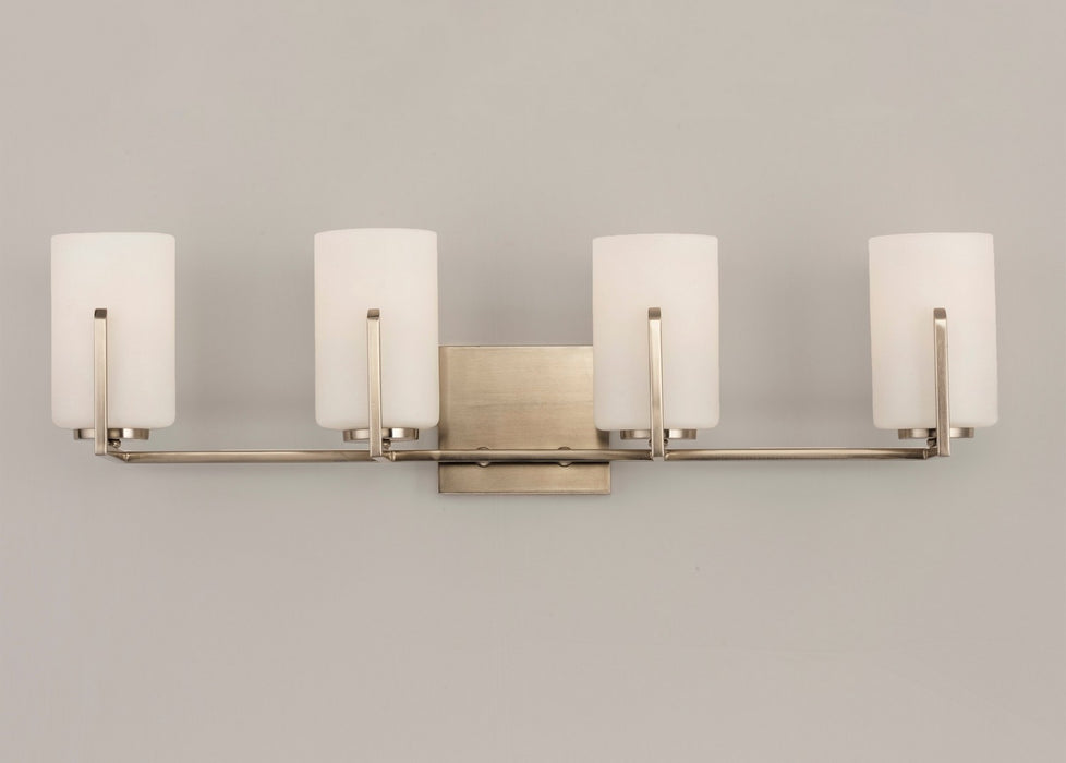 Maxim 21284SWSN Four Light Bath Vanity, Satin Nickel