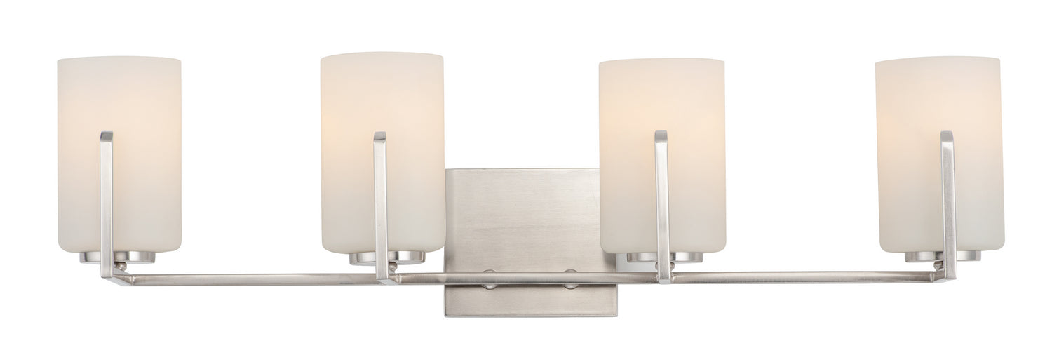 Maxim 21284SWSN Four Light Bath Vanity, Satin Nickel