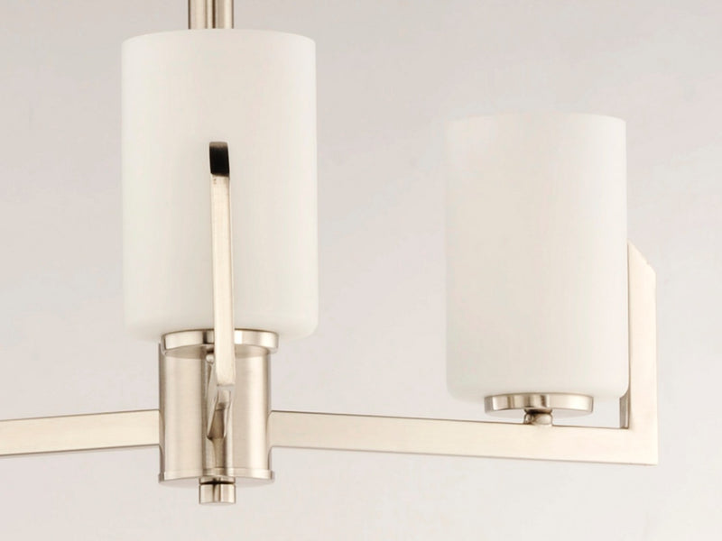 Maxim 21285SWSN Three Light Chandelier, Satin Nickel