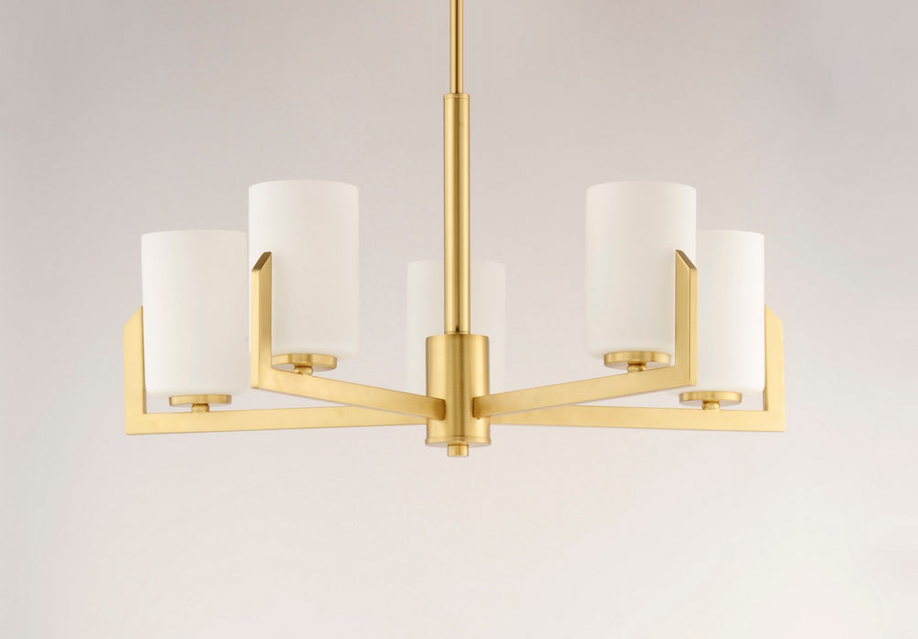 Maxim 21286SWSBR Five Light Chandelier, Satin Brass