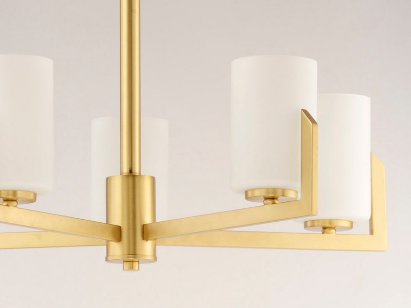 Maxim 21286SWSBR Five Light Chandelier, Satin Brass