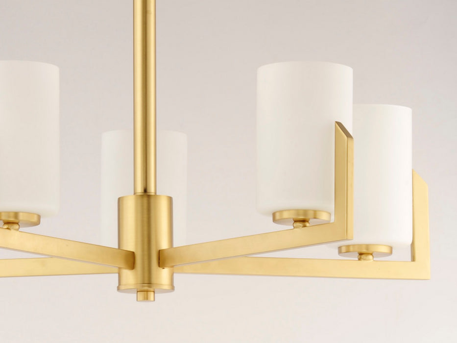 Maxim 21286SWSBR Five Light Chandelier, Satin Brass