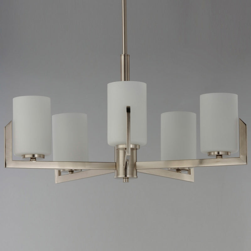 Maxim 21286SWSN Five Light Chandelier, Satin Nickel
