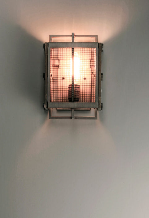 Maxim 25269BWWZ One Light Wall Sconce, Barn Wood / Weathered Zinc
