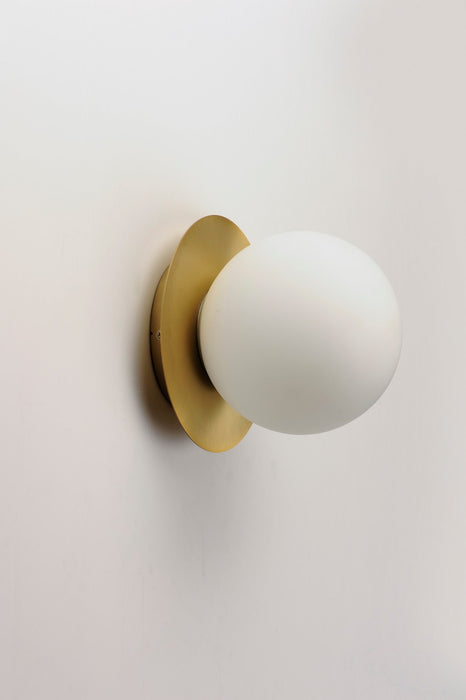 Maxim 26033SWSBRBK One Light Wall Sconce, Satin Brass / Black