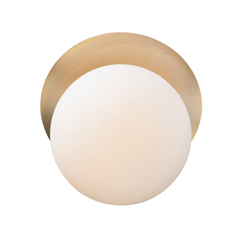 Maxim 26033SWSBRBK One Light Wall Sconce, Satin Brass / Black