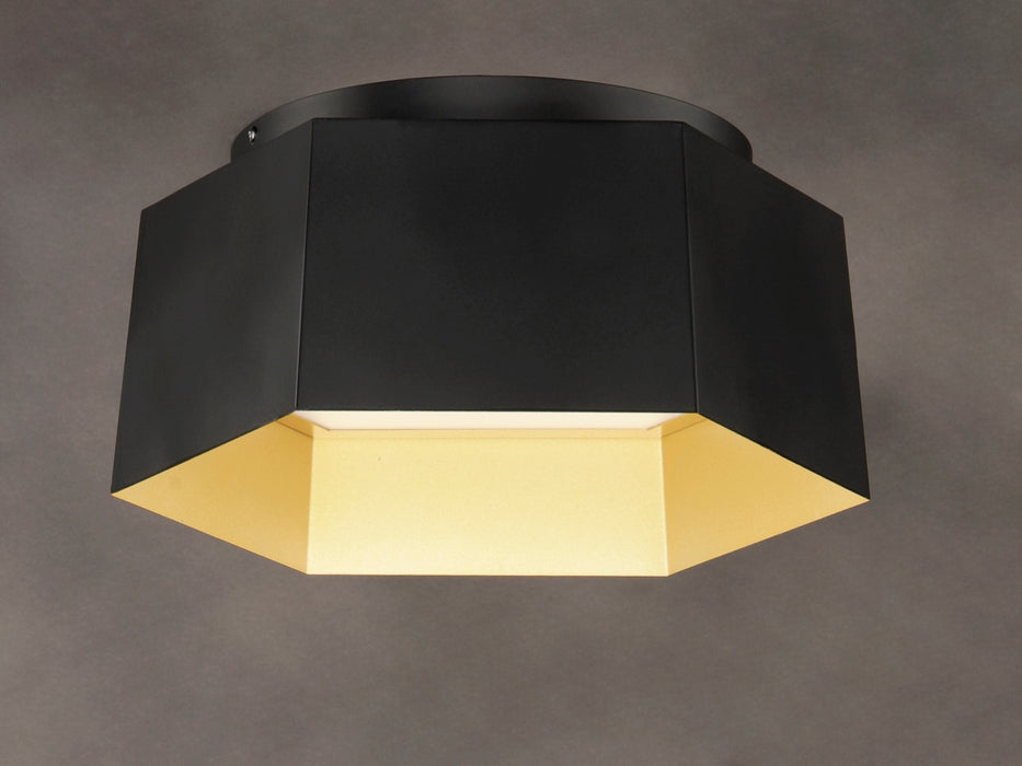 Maxim 30330BKGLD LED Flush Mount, Black / Gold