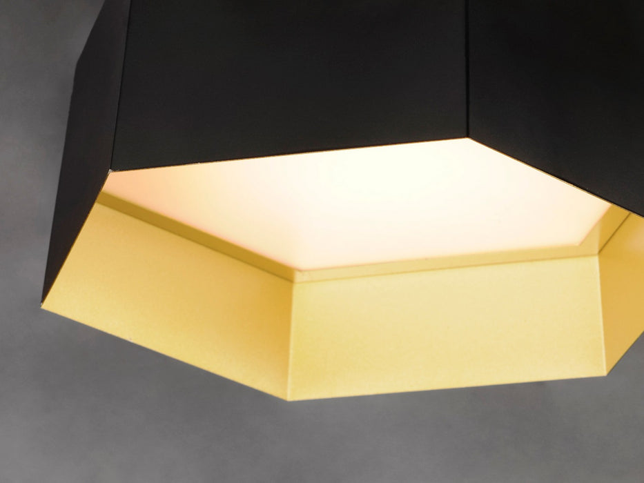 Maxim 30330BKGLD LED Flush Mount, Black / Gold