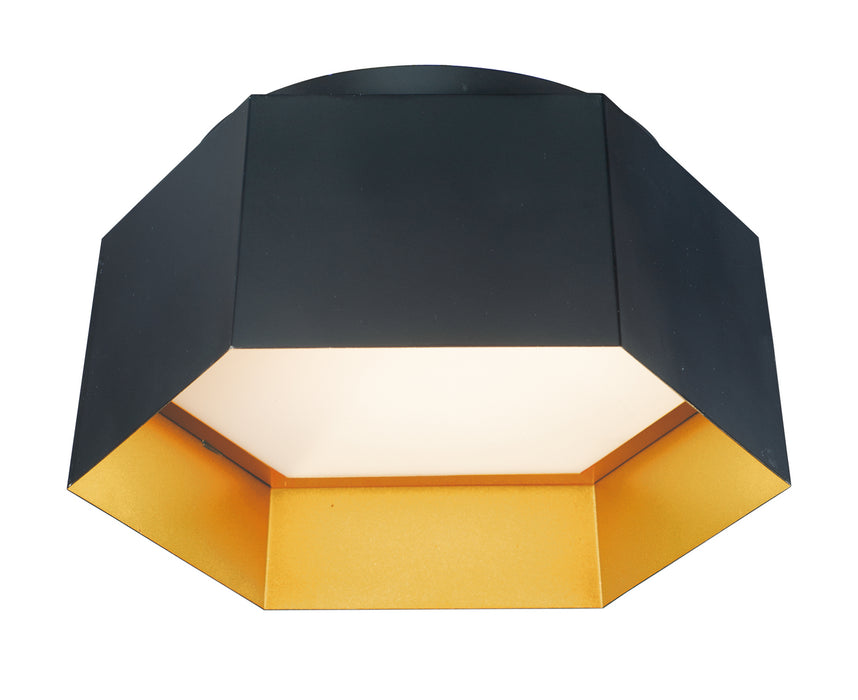 Maxim 30330BKGLD LED Flush Mount, Black / Gold