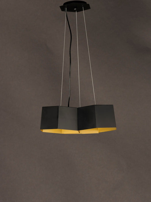 Maxim 30334BKGLD LED Chandelier, Black / Gold