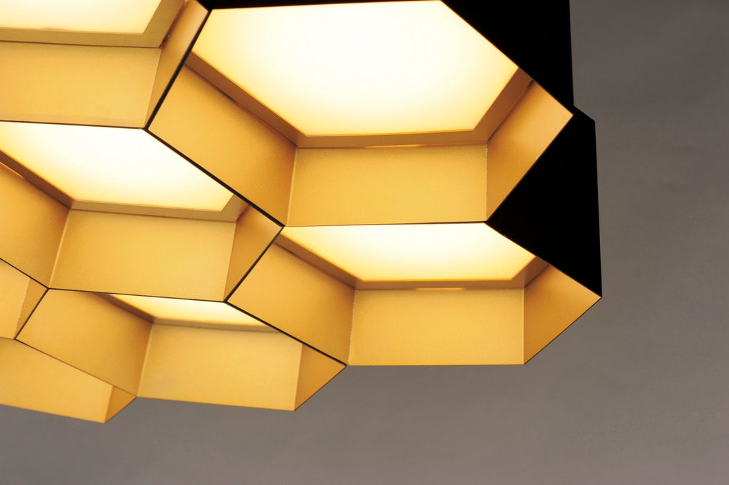 Maxim 30337BKGLD LED Chandelier, Black / Gold