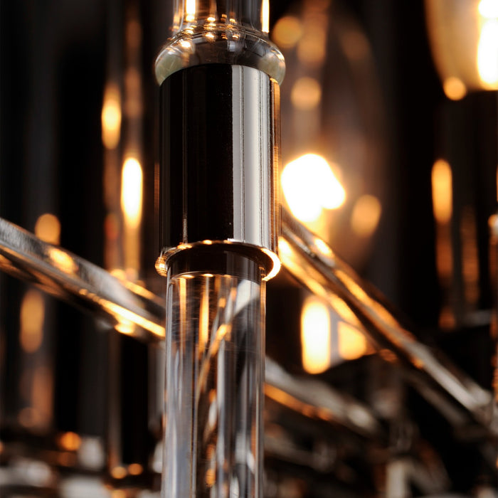 Maxim 38405CLPN Eight Light Chandelier, Polished Nickel
