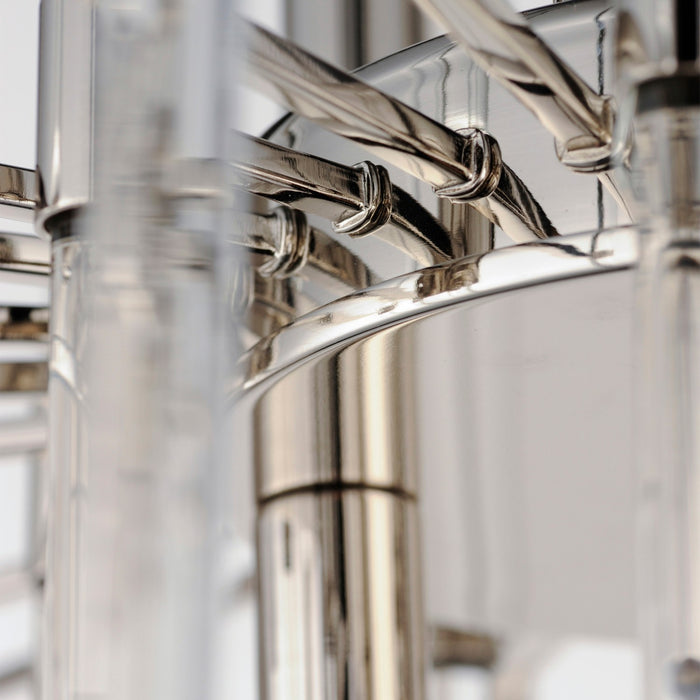 Maxim 38405CLPN Eight Light Chandelier, Polished Nickel