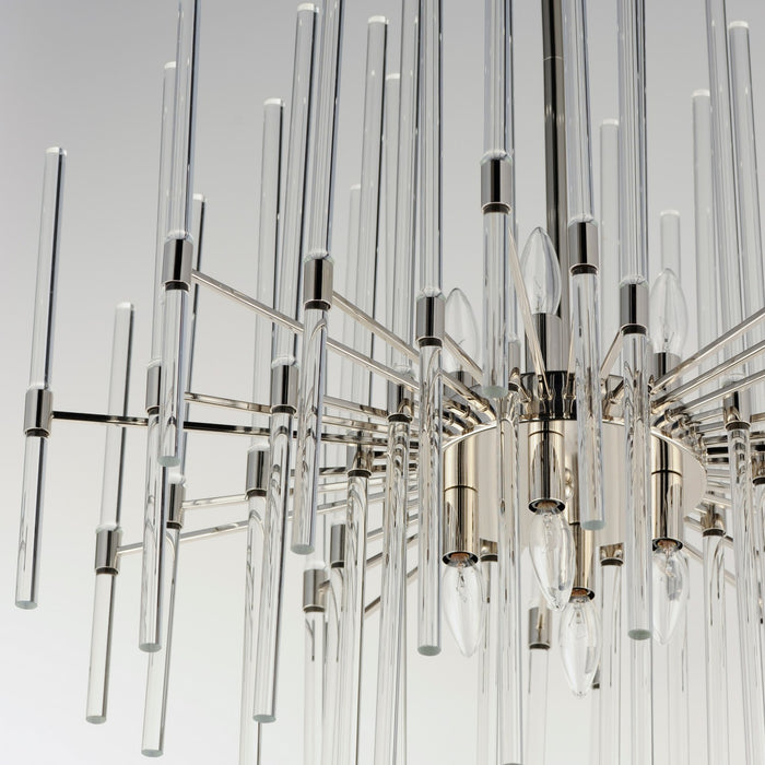 Maxim 38406CLPN Eight Light Pendant, Polished Nickel