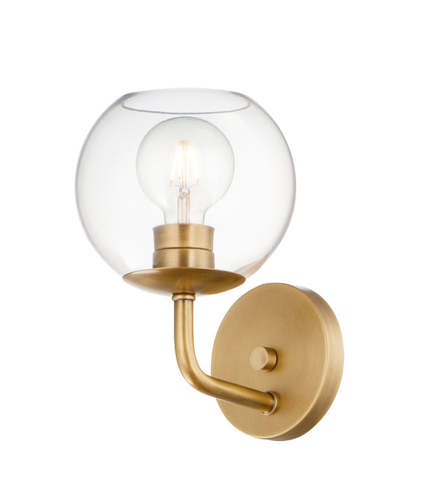 Maxim 38411CLNAB One Light Wall Sconce, Natural Aged Brass