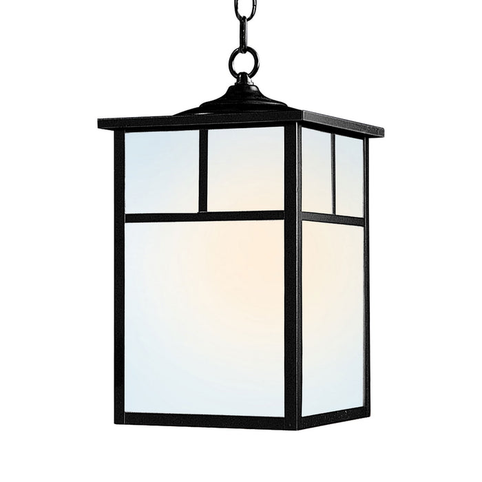 Maxim 4058WTBK One Light Outdoor Hanging Lantern, Black