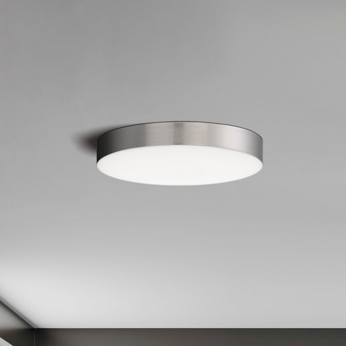 Maxim 57660WTSN LED Flush Mount, Satin Nickel