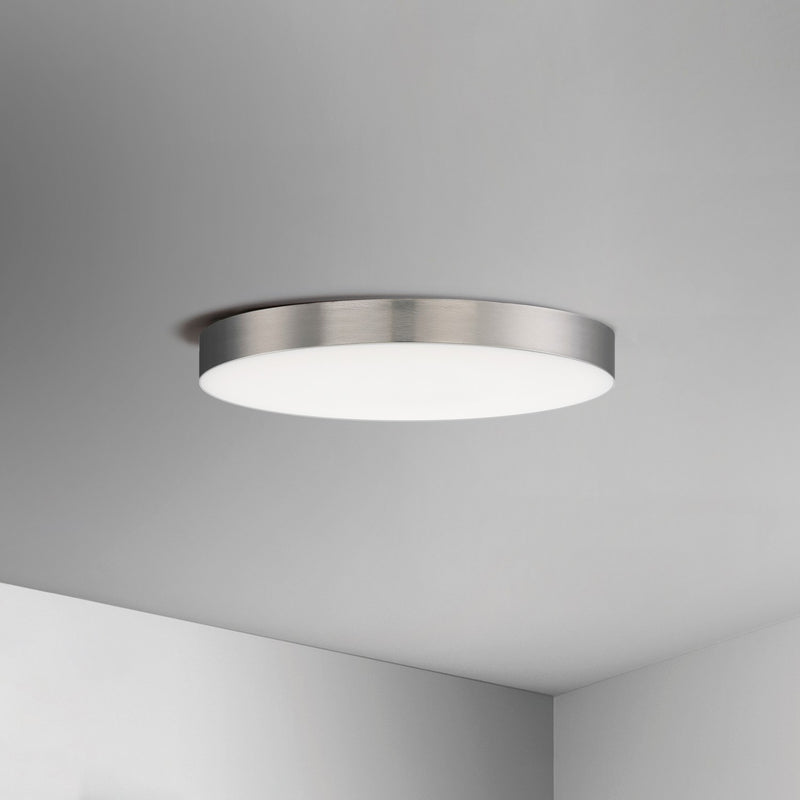 Maxim 57662WTSN LED Flush Mount, Satin Nickel