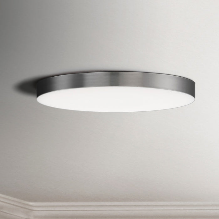 Maxim 57664WTSN LED Flush Mount, Satin Nickel