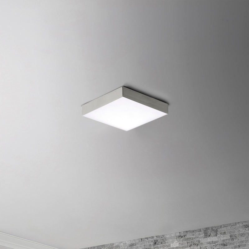 Maxim 57665WTSN LED Flush Mount, Satin Nickel