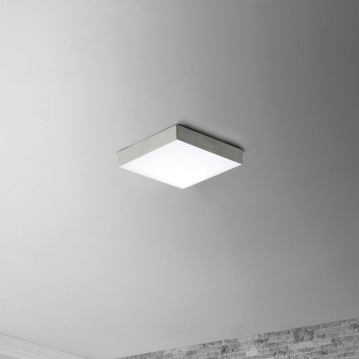Maxim 57665WTSN LED Flush Mount, Satin Nickel