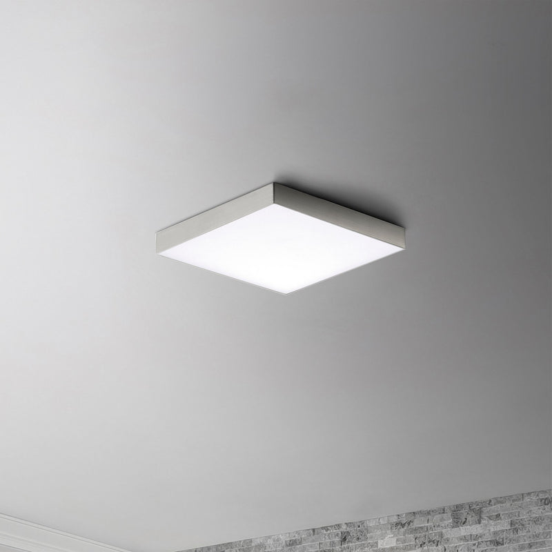 Maxim 57667WTSN LED Flush Mount, Satin Nickel