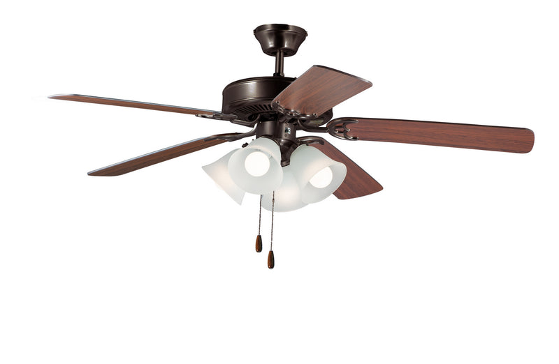 Maxim 89907FTOIWP 52" Ceiling Fan, Oil Rubbed Bronze / Walnut / Pecan