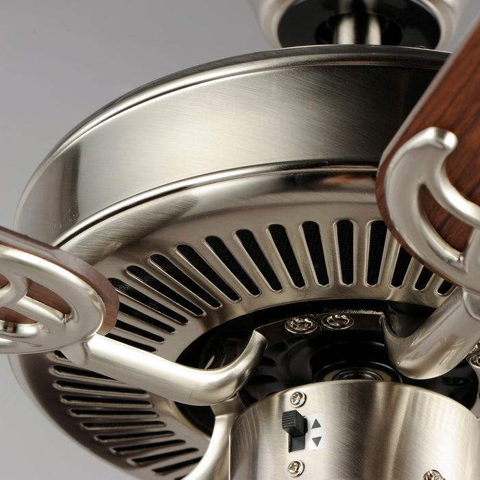 Maxim 89907FTSNWP 52" Ceiling Fan, Satin Nickel / Walnut / Pecan