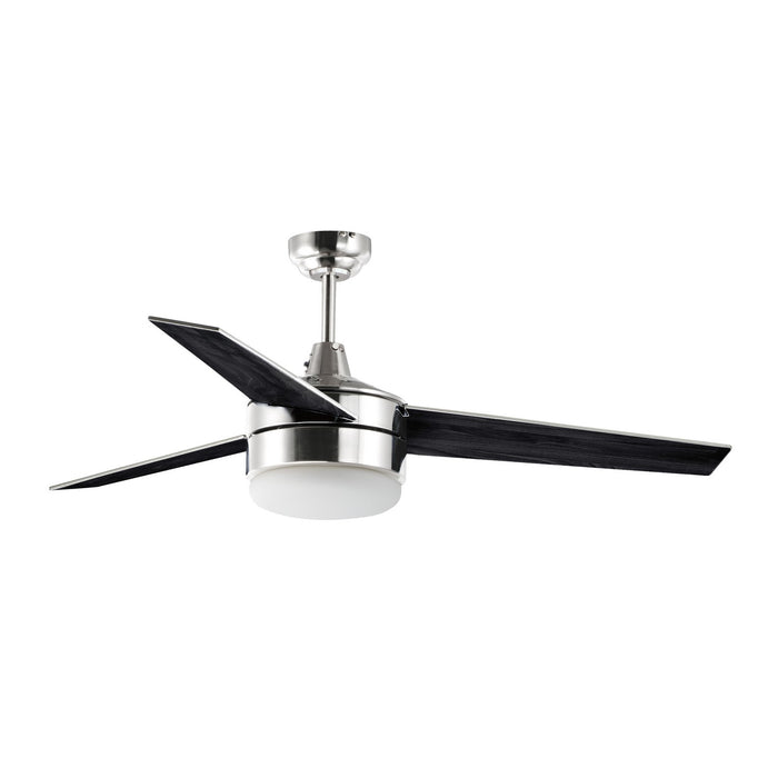 Maxim 89909FTSNBK 52" Ceiling Fan, Satin Nickel / Black