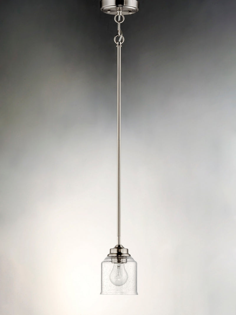 Maxim 91260CDSN One Light Pendant, Satin Nickel